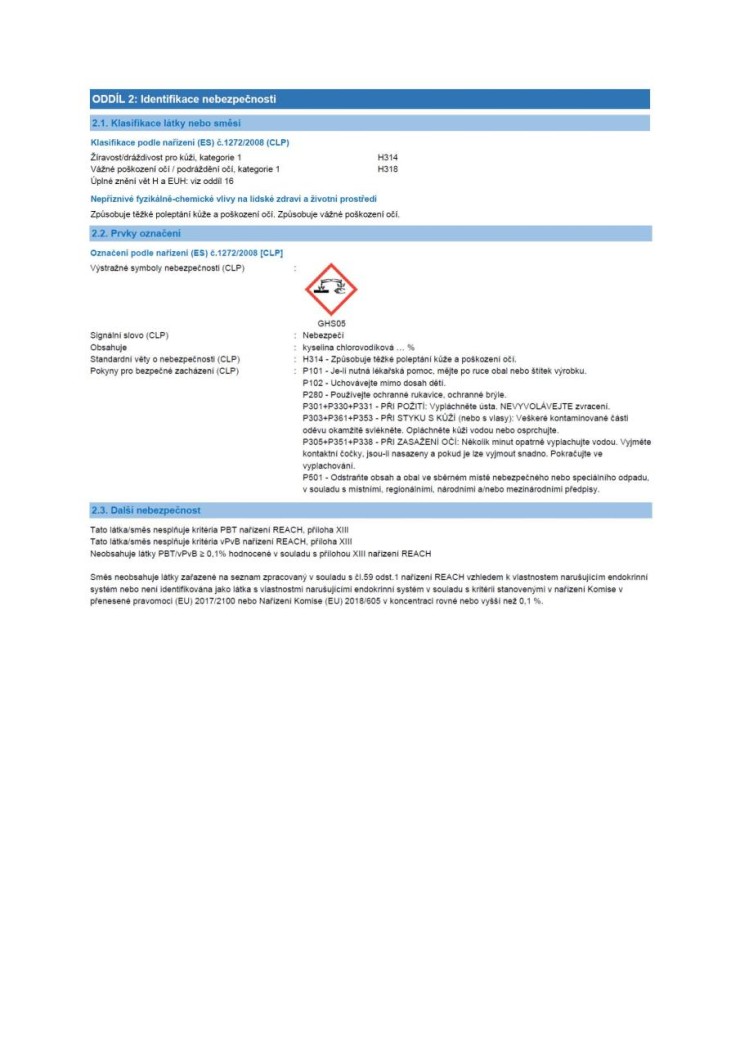 HG 171 Odstraňovač zbytků cementů 1L