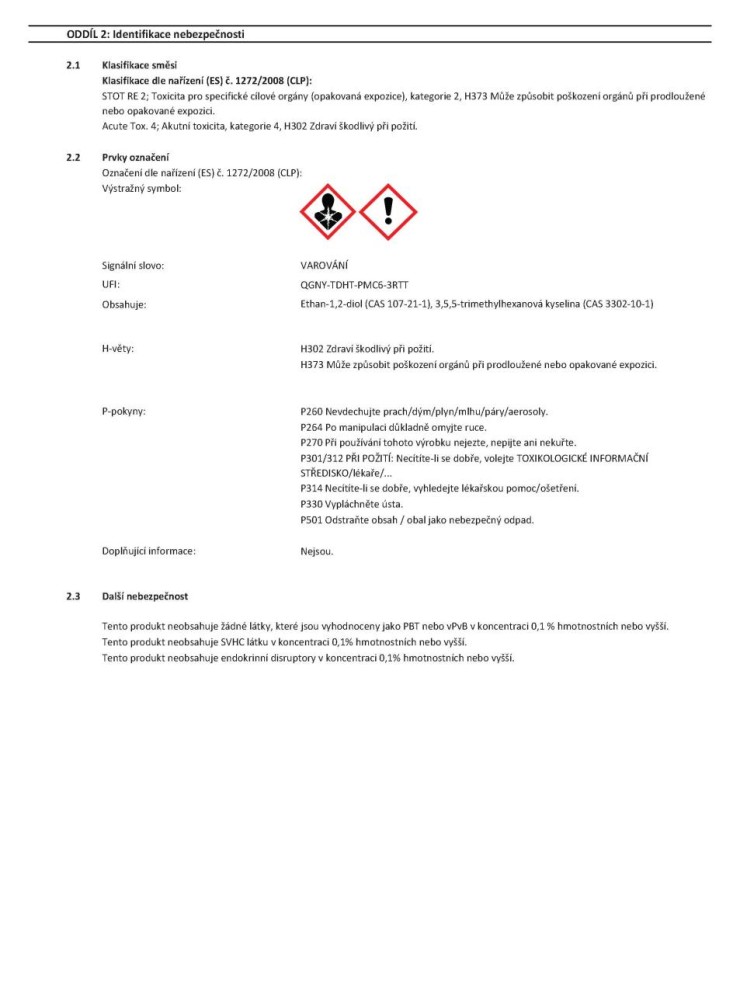 Kapalina chladící G12+  AGROZET Antifreeze  3 L