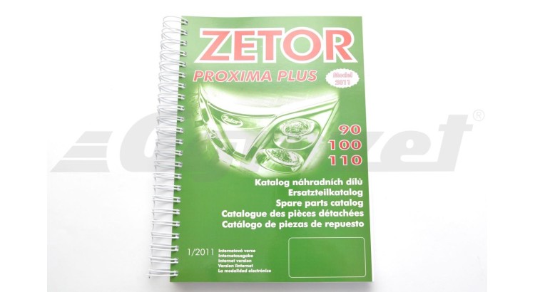 Zetor 222.212.549 Katalog ND - Z PROXIMA PLUS M2011 5-ti jazycny 222212549