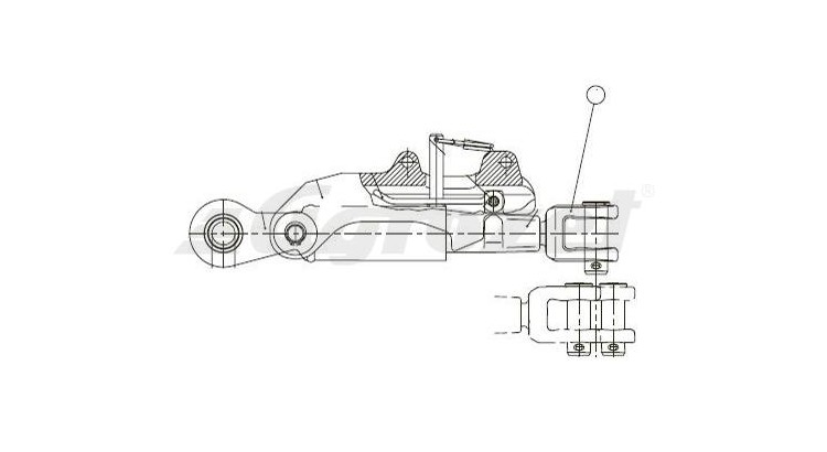 GKN Walterscheid 1308496 / 308496 / R341882 Tyč stabilizátoru M30, 130 mm