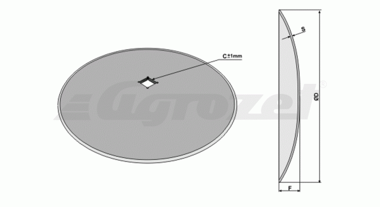 Disk hladký 660 31x31 6 mm