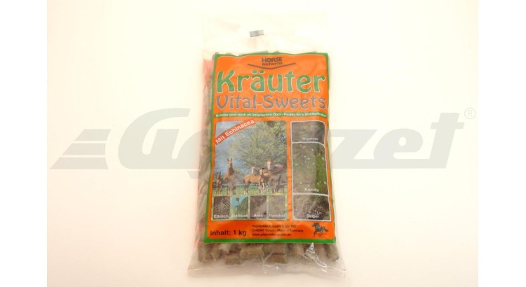 Krauter 32571 Pochoutka pro koně vanilka/višeň 1 kg