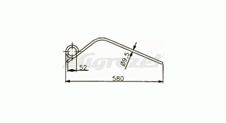 Kuhn 57720200-1,125 / GA shrnovač 7301 Pružina shrnovač