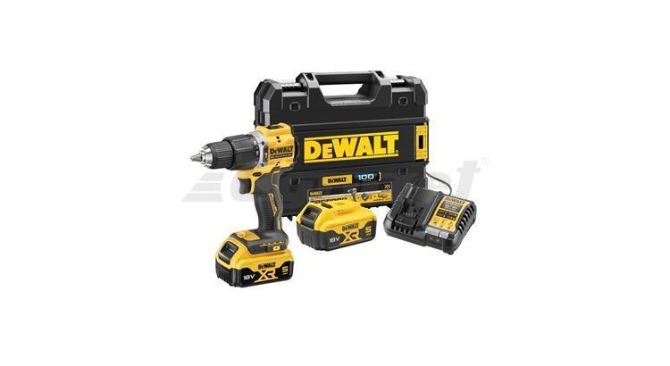 DEWALT DCD100YP2T 18V AKU příklepová vrtačka k výročí 100 let 2x5Ah