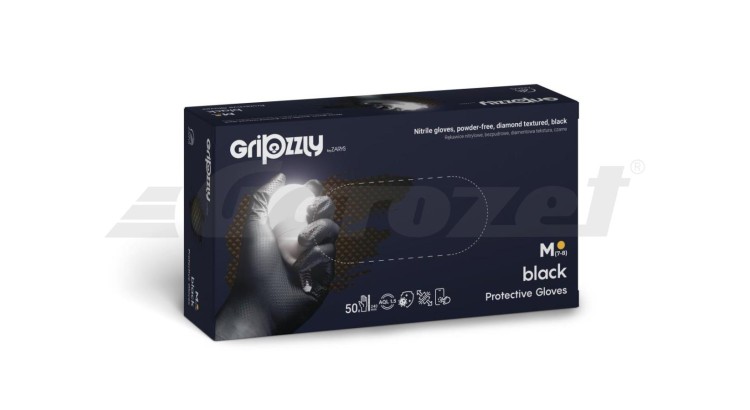 GRIPZZLY RNBDCXXL5005 Rukavice nitril Gripzzly černé vel. XXL (50ks)