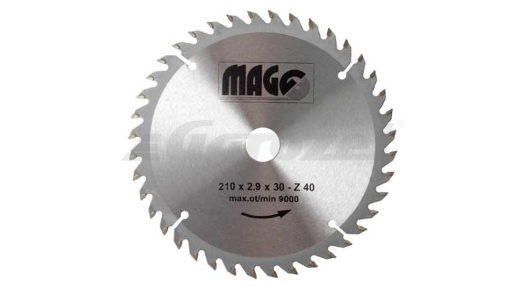 MAGG 9321040 Pilový kotouč 210x2,9x30mm/40 zubů - střídavě šikmé