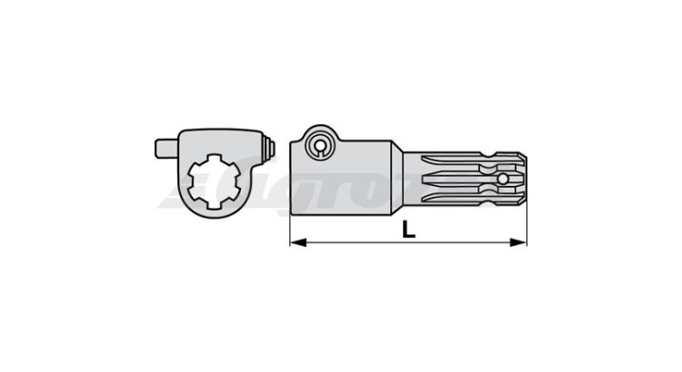 Redukce 1 3/8" Z=6 -› 1 3/8" Z=6