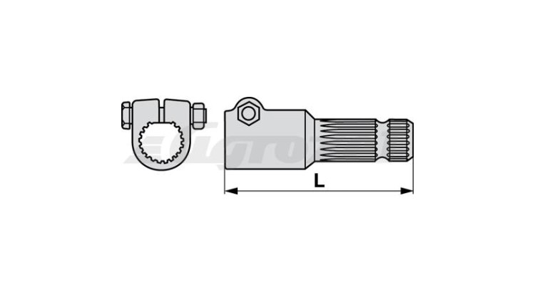 Redukce 1 3/8" Z=21 -› 1 3/8" Z=21