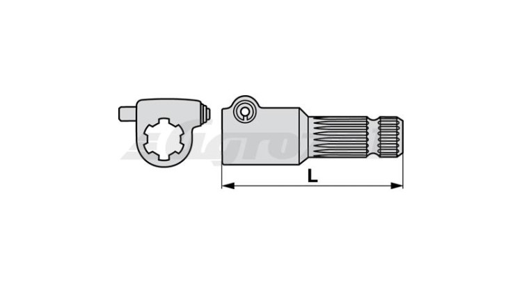 Redukce 1 3/8" Z=6 -› 1 3/8" Z=21