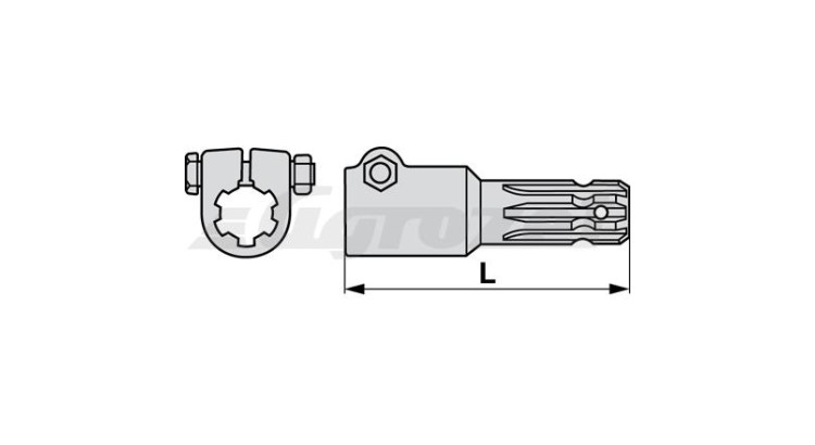 Redukce 1 3/4" Z=6 -› 1 3/4" Z=6