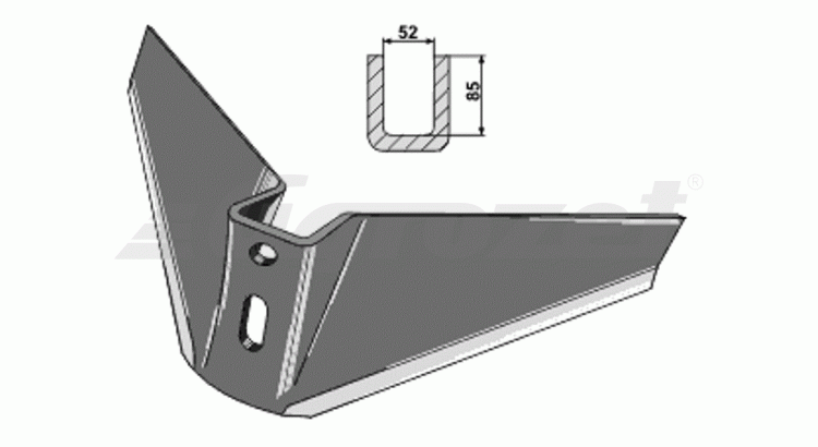 Radlička kongskilde 480 mm