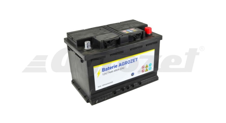 Baterie Agrozet 12V/74Ah 680A - 574104068