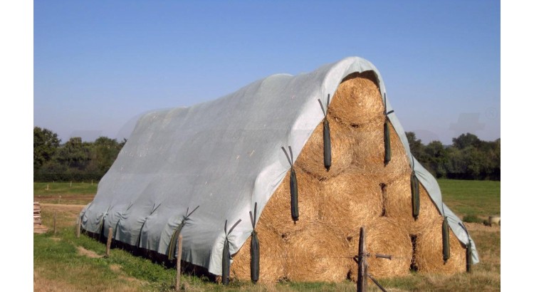 Plachta na zakrytí stohů Tissubel set 10x15 m