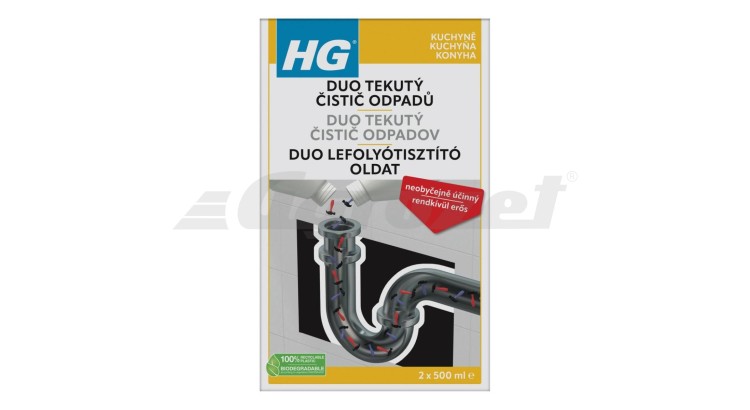 HG 343 Tekutý duo čistič odpadů 1 l