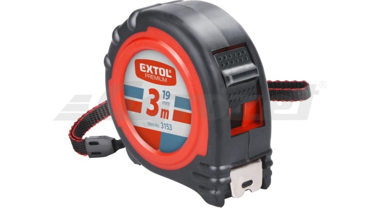 Extol Premium 3153 metr svinovací, 3m, š. pásku 19mm