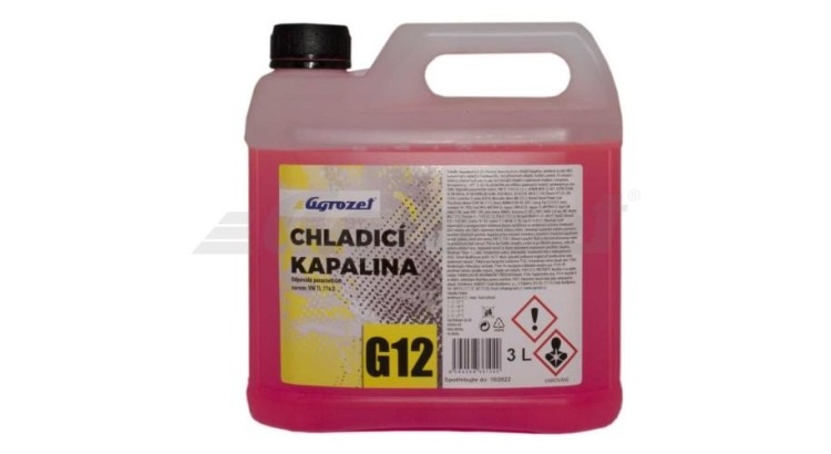 Kapalina chladící G12+  AGROZET Antifreeze  3 L