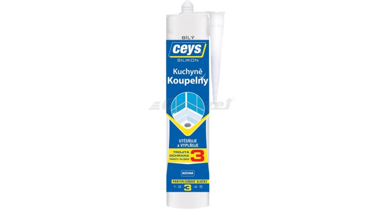 CEYS 42505530 SILIKON Koupelny a kuchyně bílý 280ml