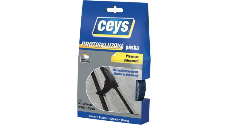 CEYS 42507612 Tackceys Protiskluzová páska 5m x 25mm