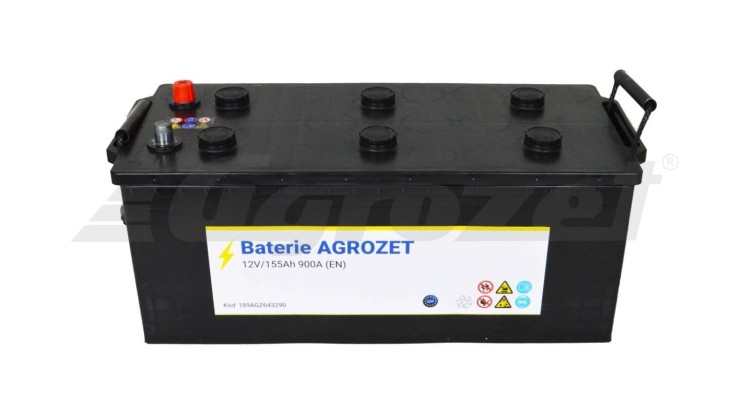 AGROZET Premium Baterie 12V/155Ah 900A EN