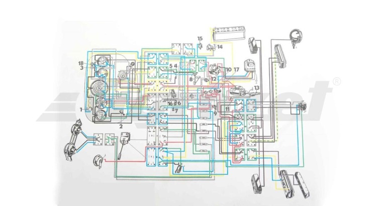 Schéma elektro instalace Zetor 5211-7745