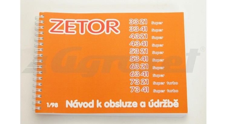 Návod k obsluze a údržbě Z 3321-7341 Super 1/98 - CZ