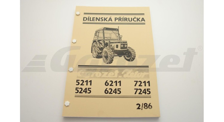 Zetor 222.212.330 Dílenská příručka  Z 3321- 7341 německy - dodatek