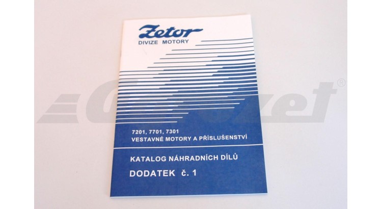 Zetor 222.212.974 Katalog ND Z7201-7701 Dodatek