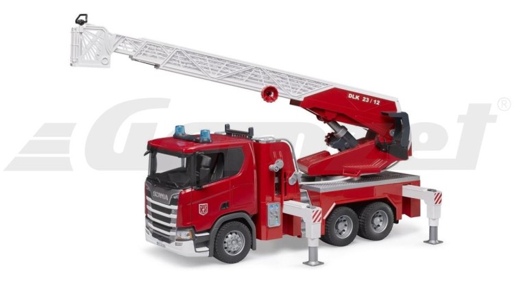 Bruder 3591 SCANIA Super 560R Hasičský vůz s otočným žebříkem