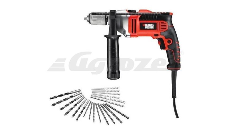 BLACK & DECKER KR705KA Vrtačka příklepová 750W s příslušenstvím