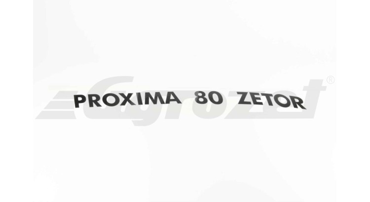 Nápis Zetor Proxima 80 pravý  65802114