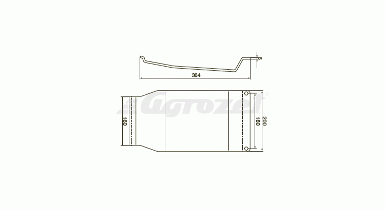 Plaz středový CAT 310 360