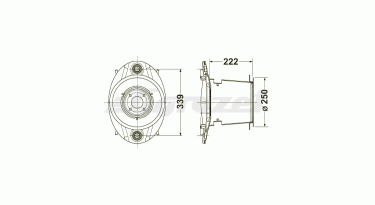 Buben Novaalpin (rozt. 339mm) nůž .969 a .970 (318.60.270.1)