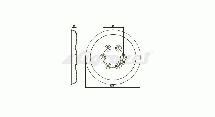 Talíř spodní D=620mm