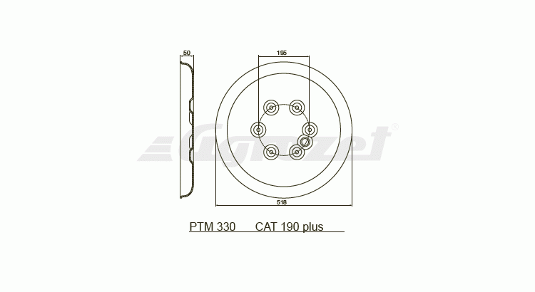 Plaz bubnu D=520mm