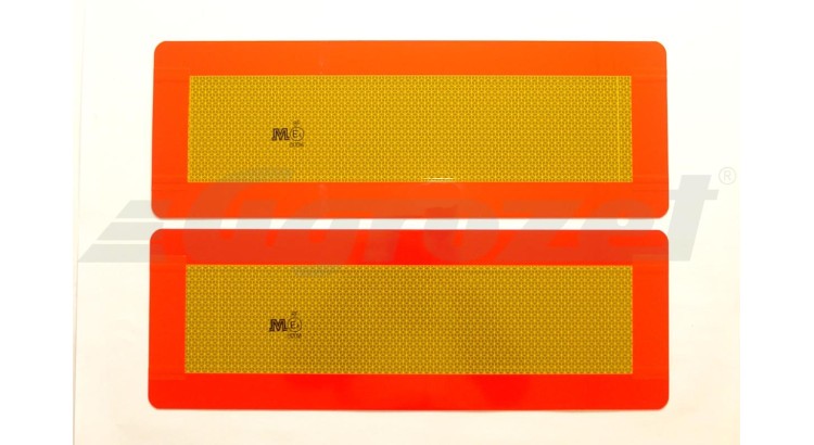 Odrazová reflexní tabule zadní - návěs - hliníková sada 2 ks A-VM04