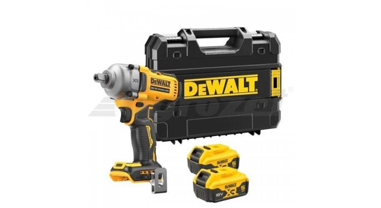 DEWALT DCF892P2T aku bezuhlíkový rázový utahovák 1/2" 18V/2x5,0Ah