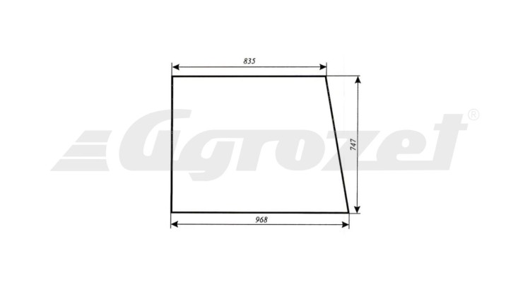 Sklo boční 973x752