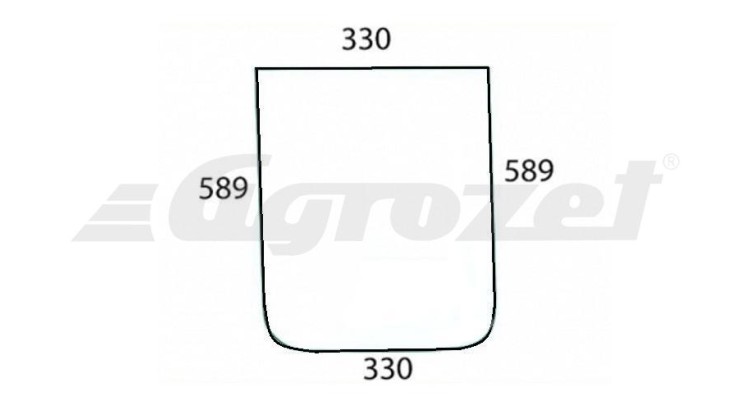 Sklo zadní spodní 590x330