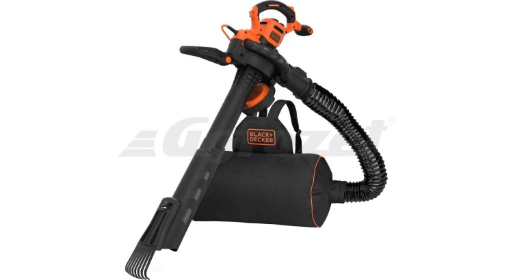 BLACK&DECKER BEBLV301 Vysavač zahradní a foukač listí 3v1 + hrabičky na listí