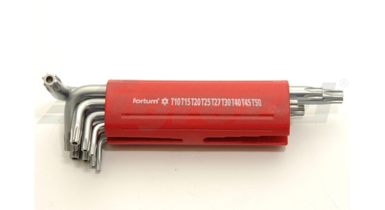 FORTUM 4710200 Sada torx vrtaných klíčů 9 ks 10-50