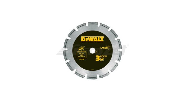 DEWALT DT3763 Diamantový kotouč na žulu pro suché řezání 230x22,2mm