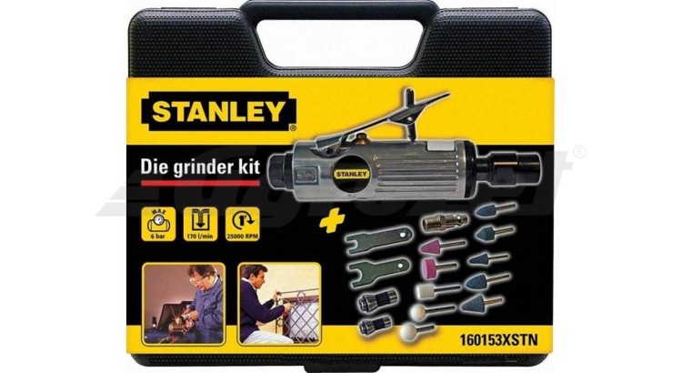 Stanley 160153XSTN Bruska přímá pneu s příslušenstvím