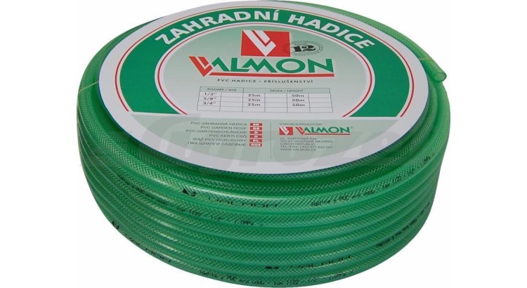 VALMON Zahradní hadice PVC 1/2" zelená bal. 25m