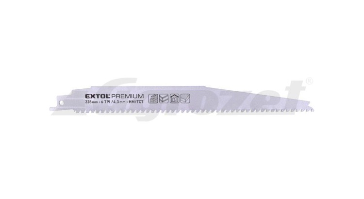 Extol 8806301 Plátek do pily ocasky s SK zuby, 228x24x1,25mm