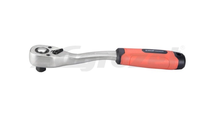 Extol Premium 8816456 Ráčna tvarovaná, 45 zubů, 1/2", L 253mm