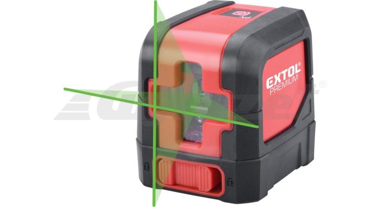 Extol Premium 8823306 laser zelený liniový, křížový samonivelační