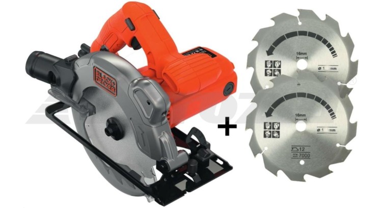 Black&Decker CS1250LA Kotoučová pila 1250W + 2x kotouč