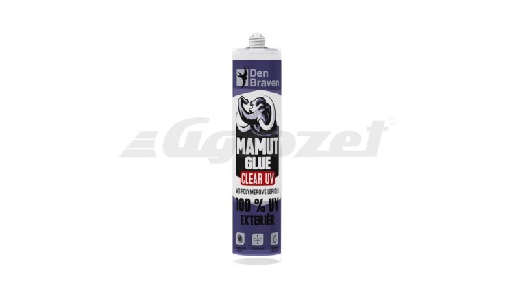 Den Braven 51933BD Mamut Glue Clear UV lepidlo 290ml bílý transparentní