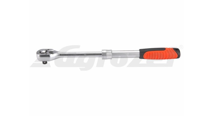 EXTOL PREMIUM 8816420 Ráčna teleskopická, 45 zubů, 1/2", L 290-430mm, CrV