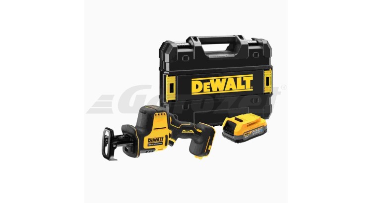 DEWALT DCS369E1T-XJ Pila mečová bezuhlíková 18V 1x 1,7h akumulátor,bez nabíječky